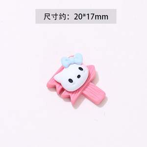 Venta al por mayor de la calle placa de identificación resina encantos indicador Sanrios Melody Kitty Kuromi Diy Decoración - Product Image 6