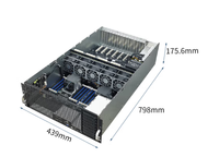 Nouveau serveur GPU ESC8000-G4/RTX4090 à 8 cartes AI Intelligence artificielle 4U serveur monté en rack hôte double Xeon 1/2 GenProcessor