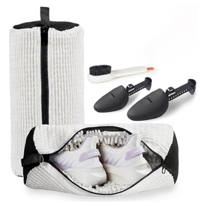 Protection durable en maille avec fermeture éclair 360 °   Sac de lavage pour chaussures réutilisable, nettoyage en profondeur, <span class=keywords><strong>2</strong></span> pièces, convient à tous les types de chaussures - Product Image 1