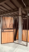Porte d'écurie pour chevaux galvanisée à chaud, écurie modulaire de luxe, cadre en acier préfabriqué de haute qualité pour les fermes en plein air