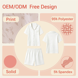XIAJIE Professional Customization Women Pajama Sets Spring Casual Elegant Satin Ice Silk Screen Printing Luxury Loungewear