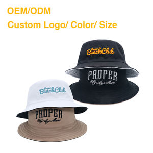 Chapeau Bob Réversible Haut de Gamme Personnalisé 100% Coton Imperméable avec Logo Brodé pour Protection Solaire, Voyage et Pêche - Product Image 2