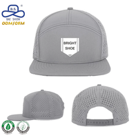 Fabricante de Gorras OEM, Gorras de Béisbol de 7 Paneles, Transpirables, de Alto Rendimiento, con Visera Plana y Logotipo Personalizado para Uso Urbano Unisex