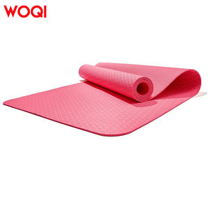 Esterilla de yoga Woqi de 6 mm de grosor, color rosa, de TPE antideslizante y acolchada, para fitness en casa, forma rectangular, tamaño personalizable - Product Image 2