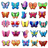 Breloques Papillon pour Chaussures, Breloques en Résine Animaux et Personnages, Breloques de Créateur pour Décorations de Chaussures Crocs, Pendentif Mini Sac