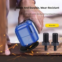 Tige de conversion pour meuleuse d'angle M5 à M10 45 #   Adaptateur de broche pour perceuse électrique miniature en acier de 3 pouces pour le polissage et la découpe