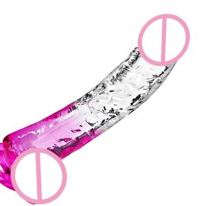 4 Maat Realistische Bicolor Transparante Dildo Met Sucker Penis Thuring <span class=keywords><strong>Vagina</strong></span> Anale Zachte Jelly Dildo Seksspeeltjes Voor Mannen Voor Vrouwen - Product Image 2