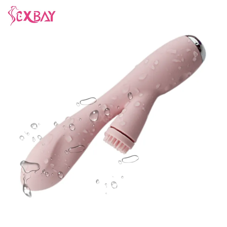 Sexbay สามารถปรับแต่งสีหญิงคู่การเคลื่อนไหว G-จุดกระตุ้นclitoral 10 ความถี่dildoสั่นกระต่ายของเล่นทางเพศ