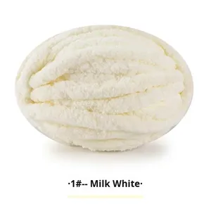 Islandés Extra grueso 100% poliéster costura y ganchillo hilo de fantasía teñido para cola de gato <span class=keywords><strong>salchicha</strong></span> manta tejida a mano - Product Image 6