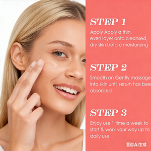 Lotion lissante anti-rides pour les yeux - Peptides raffermissants pour les pattes d'oie et les ridules - Produits de soin pour la peau - Product Image 3