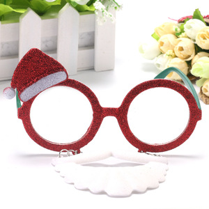 Accessoire de Décoration Amusant pour Noël, Lunettes Thème Noël à <span class=keywords><strong>Barbe</strong></span> Blanche pour Fête - Product Image 6