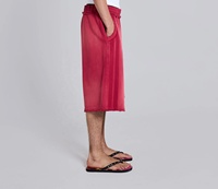 Shorts de jogging amples pour hommes, style streetwear, en coton délavé à l'acide, coupe 3/4, imprimé vintage vieilli, grande taille