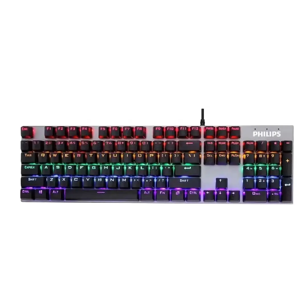 Manufacturing keyboard custom your logo backlit rgb pc gamer wired mechanical gaming keyboard