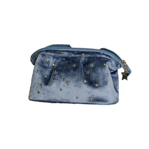 Bolsa de Cosméticos de Terciopelo, Gran Capacidad, Duradera, con Cierre, Plegable, con Asa, para Colgar, con Diseño de Dulces, Práctica y Portátil para Viajes - Product Image 1