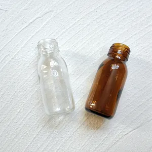 Hoge Kwaliteit 125Ml Farmaceutische Amber Glazen Fles Geneeskunde Vloeibare Fles