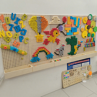 Panneau mural interactif en bois personnalisé, mur sensoriel, jouets éducatifs, jeux muraux, aire de jeux, centre éducatif intérieur