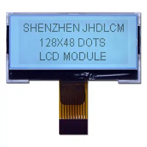 Conforme a Rohs 128X48 lcd JHD12848-G36BTW-G