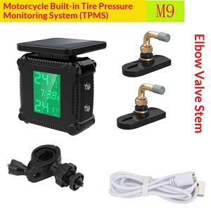 Moniteur de pression des pneus sans fil à énergie solaire pour moto, TPMS intégré, haute précision, en temps réel, étanche IP67, écran LCD - Product Image 4