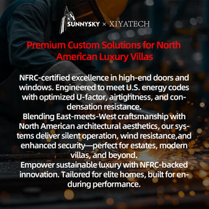 Porte intérieure double en fer forgé trempé, anti-effraction, moderne, de haute qualité, en verre, à commande manuelle, en promotion chez XIYATECH - Product Image 4