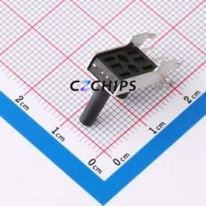 TC-1125-A14.5-B9.0-260 Tactile Switch Through hole-3P,8.6x16.2mm Switch Round Button 2.6N Right Angle Insert With Bracket - Product Image 2