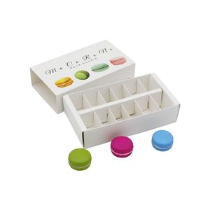 Eco-friendly Paper Macaroon Box 5/10 Macaron Packing Box with Window