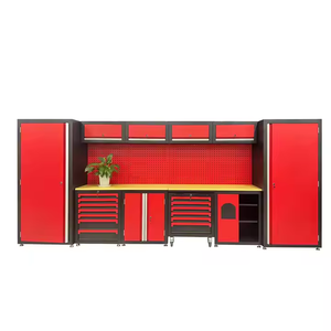 ארון רולר חובה כבדה עם סט כלי אחסון ניידים עבור מוסכים, מעבדות וסדנאות מקצועיות - Product Image 5