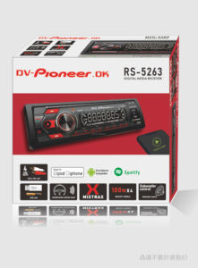 Spacevox Car Radio <strong>USB</strong> Bluetooth <strong>MP3</strong> RGB Color <strong>Player</strong> RS-5263 - Product Image 3
