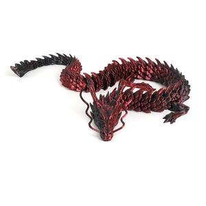 Jouets de dragon imprimés en 3D très demandés, dragon en cristal de soie coloré, acier inoxydable usiné CNC - Product Image 4