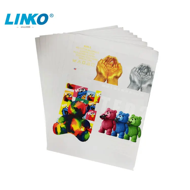 LINKO New UV DTF Transfer AB PET Film Direct Printing with UV DTF Printer