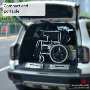 20 Wheels Carbon Steel Foldable <b>Wheelchair</b> Hospital Patient Elderly Handcycle <b>Travel</b> Manual <b>Wheelchair</b> with Footplate - Product Image 1
