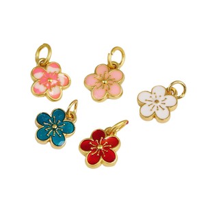 Cloisonn Enamel Flower Charms Zinc Alloy Unisex Jewelry Accessories For DIY Bracelet <b>Necklace</b> Earring Gift - Product Image 5