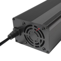 Chargeur de batterie au lithium 58,4V 5A avec boîtier métallique 16S 58,8V 5A 54,6V 5A Li-Ion pour batterie de vélo électrique 60V 5A