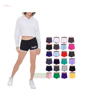 Mlsports Shorts Zomer 2021 Nieuwe Elastische Trekkoord Patchwork Zachte Vrouwen Shorts Voor Meisjes Vrouwelijke Lady Casual Slim Hot Korte Broek