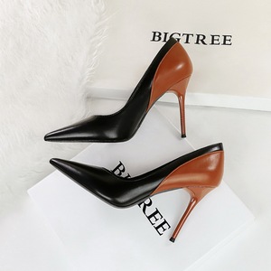 Nouvelles Escarpins Rétro à Talons Hauts 2026, Talons Aiguilles Fins, à Enfiler, Semelle Extérieure en Caoutchouc 9,5 cm, Tige en PU, Bout <span class=keywords><strong>Ouvert</strong></span>, pour Femme - Product Image 2
