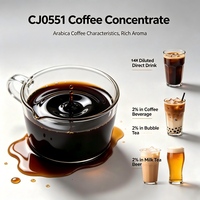Sirop concentré de café de qualité alimentaire pour café, bubble tea, boissons, bière artisanale, certifié HALAL ISO22000 1 kg MOQ Tangzheng Échantillon gratuit