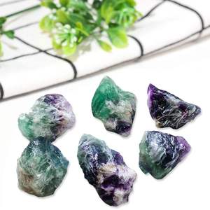 Pierre brute de fluorite naturelle en plumes, magnifiques pierres pour la décoration intérieure, cristal de guérison et cadeau idéal pour les fêtes - Product Image 6