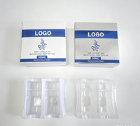 Boîtes de conditionnement de fard à joues personnalisables et écologiques avec fermeture magnétique en papier holographique et options d'impression de logo