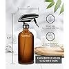 Bouteilles pulvérisatrices en verre ambré de 16 oz, rechargeables et vides, pour le nettoyage, les huiles essentielles, les cheveux, les plantes, pour pulvérisation et brumisation, et la javel. - Product Image 3