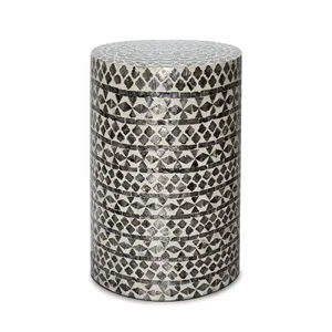 Meilleures ventes de tabourets et tables d'appoint en nacre, meubles de salon modernes décoratifs faits à la main - Product Image 1