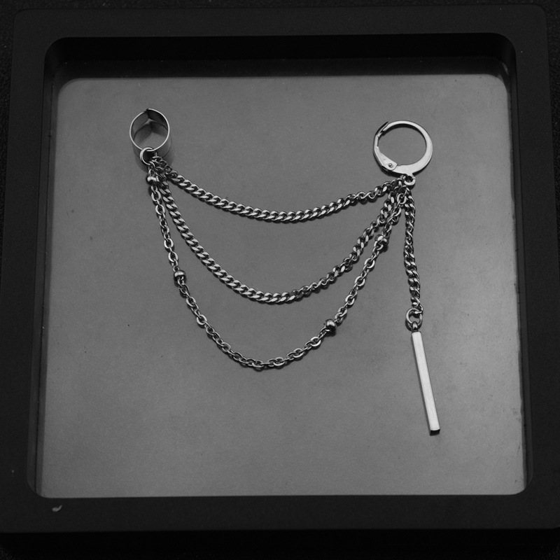 E024-Silver 7 (there are ear holes an earring) 1 Piece