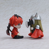 6-7CM 6PCS/SET Q Ver Mini Ukuran PVC Figur Anime Catcher Gachapon Kotak Telur Permainan Hadiah Mainan