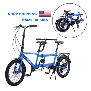 Wholesale Hot Sale 20 Inch Steel Frame Shimao 7 Speed Multi Person Folding Tandem Bike