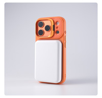 Antichoc PC Gel chargeur sans fil coque de téléphone cadre en métal support couverture pour iPhone 17 16 15