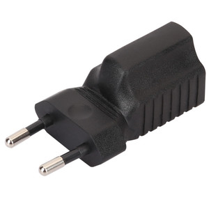 Adaptateur secteur noir EU vers US prise Euro vers convertisseur NEMA 5-15R 2 broches rondes vers prise femelle 3 broches 10A 250V - Product Image 3