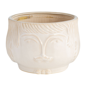 Vaso in Ceramica Decorativo con Design a Faccia Rotonda per Uso Interno ed Esterno, Decorazione per la Casa - Product Image 1