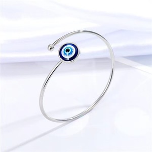 Bracelets tendance œil bleu turc porte-bonheur pour couples, bijoux de poignet ajustables, cadeau, bracelet bohème œil de démon fait main - Product Image 5
