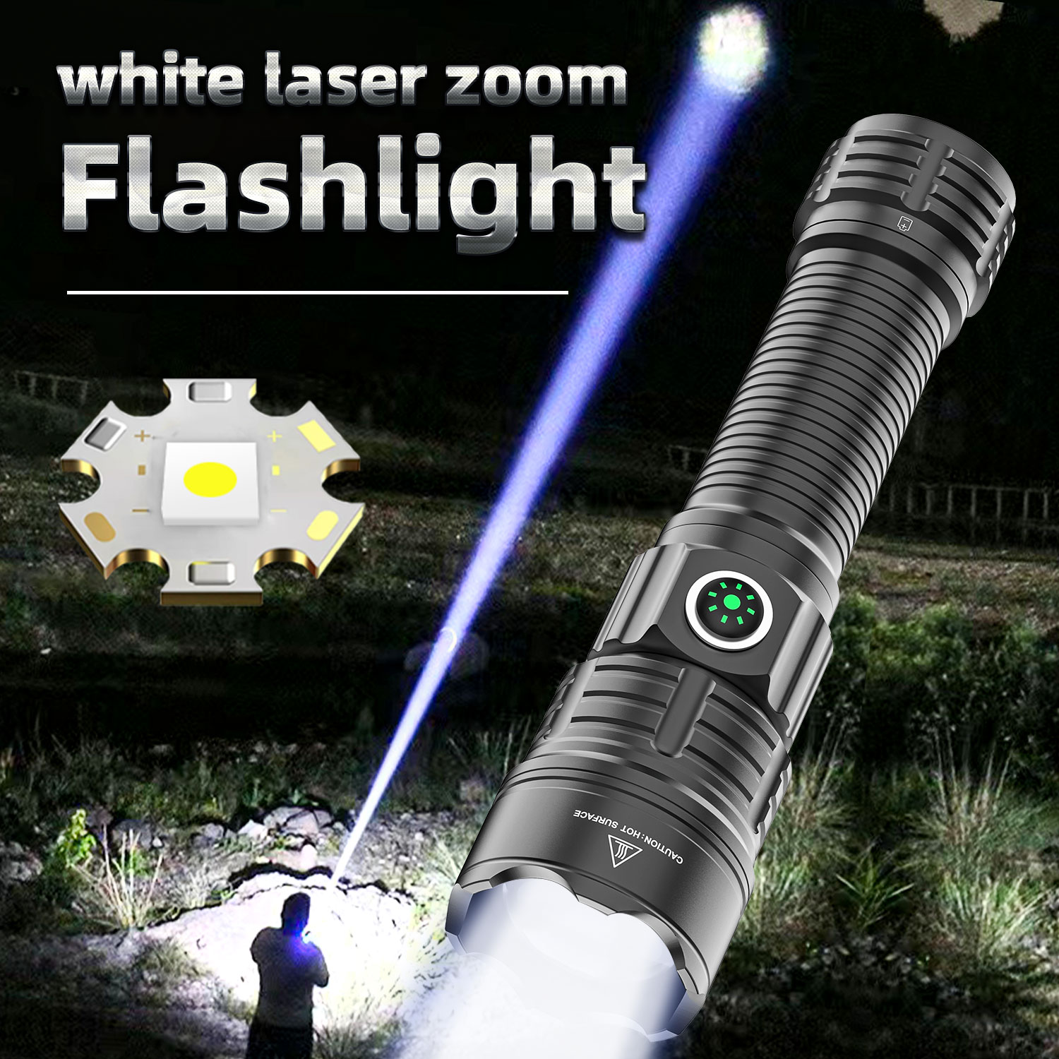 Brightest Flashlight - 20000 Lumens Portable Touch Lights