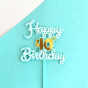 ท็อปเปอร์เค้กอะคริลิค รูปน้ำผึ้งและน้ำหวาน สำหรับตกแต่งเค้กสองชั้น ฉลองวันเกิดครบรอบ 21 และ 50 ปี อุปกรณ์ตกแต่งงานวันเกิด - Product Image 3