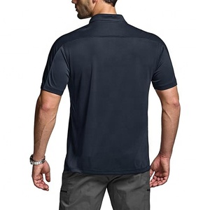 Camiseta Polo de golf de algodón 100% transpirable de secado rápido con estampado de transferencia de calor de alta calidad para hombre - Product Image 3