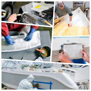 Tapis de fibre de verre E-Glass coupé 50 po x 30 pi, qualité marine 450 g/m², pour petits bateaux de pêche, haute résistance, revêtement en poudre <span class=keywords><strong>CSM</strong></span> - Product Image 4